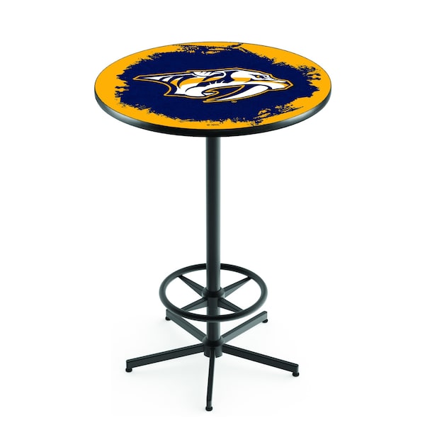 42" Black Nashville Predators Pub Table